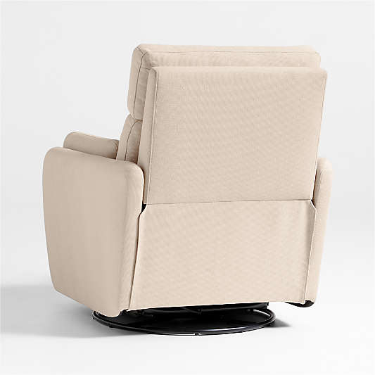 Owen Tan Nursery Power Recliner Chair with Metal Base