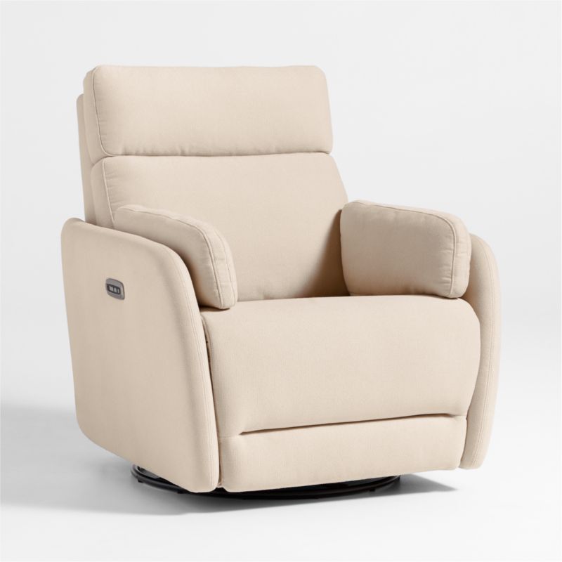 Owen Tan Nursery Power Recliner Chair with Metal Base - image 0 of 11