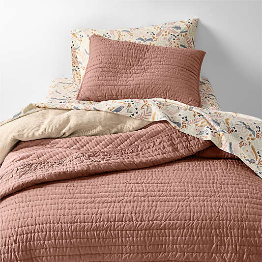 Scoop Undyed Organic Cotton Gauze Kids Pillow Sham