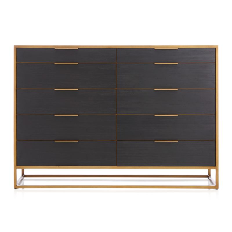 Oxford Black 10-Drawer Tall Dresser - image 7 of 8