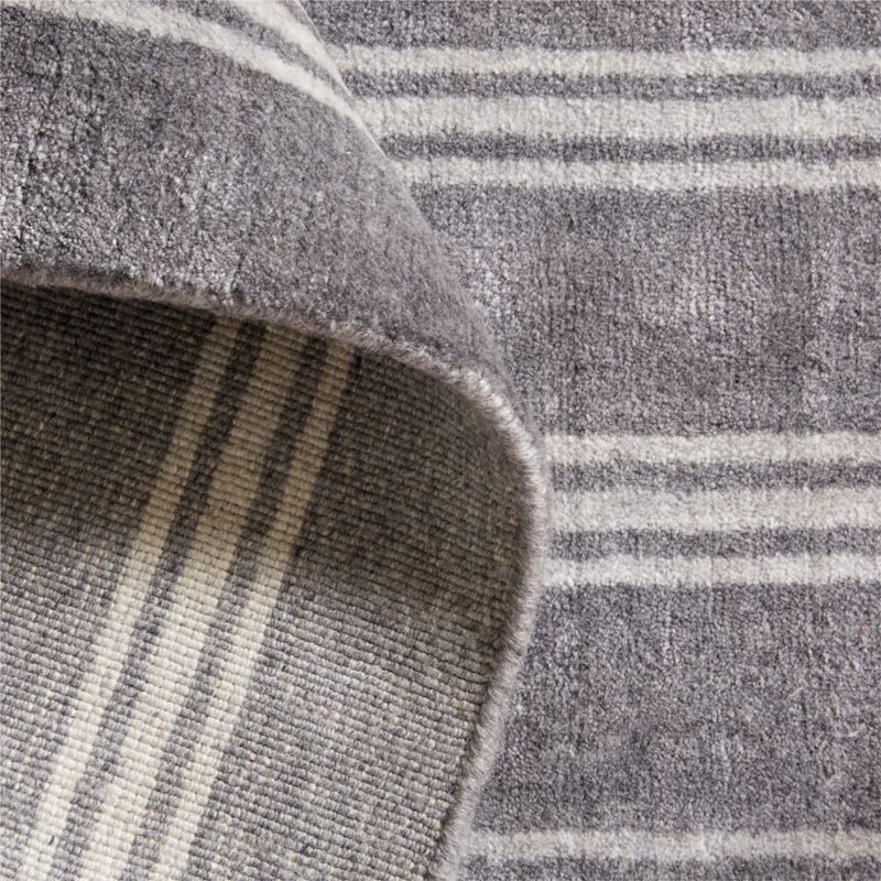 Oxford Performance Handwoven Carbon Grey Area Rug 6'x9' - image 2 of 4