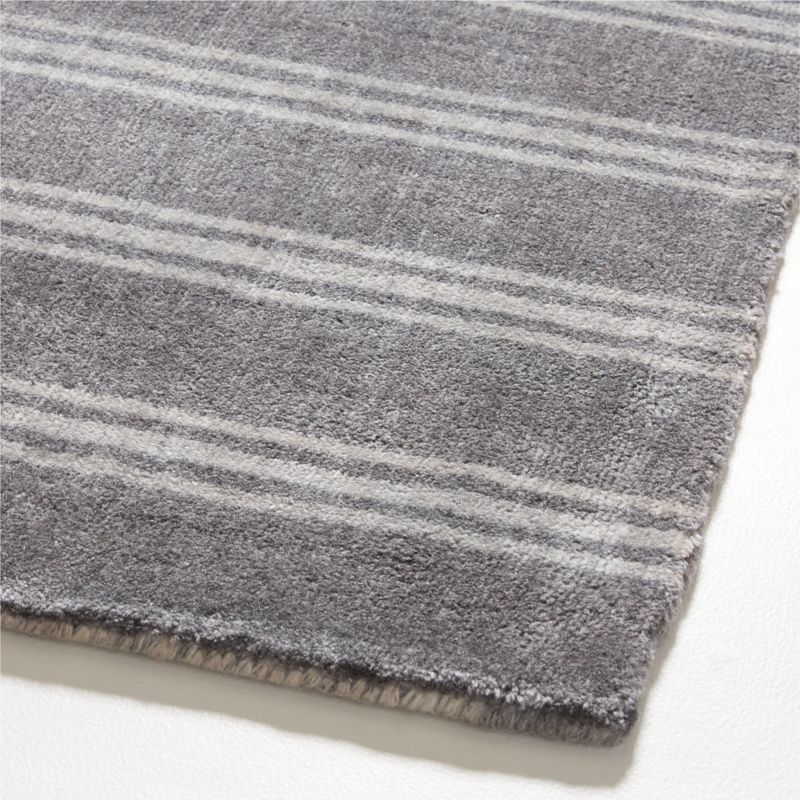 Oxford Performance Handwoven Carbon Grey Area Rug 6'x9' - image 3 of 4