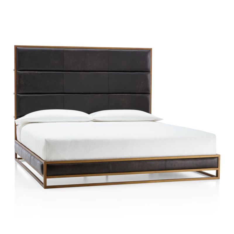 Oxford Leather King Bed - image 10 of 10