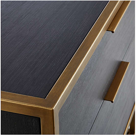 Oxford Black Lateral File Cabinet