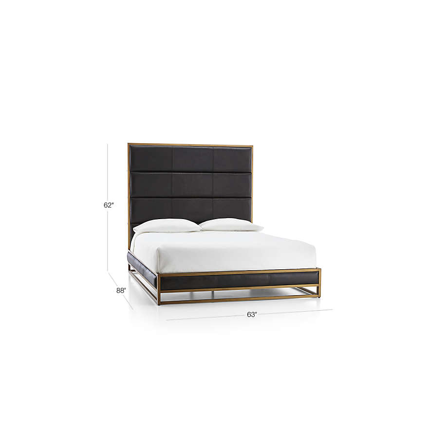 View Oxford Leather Bed - image 2 of 10
