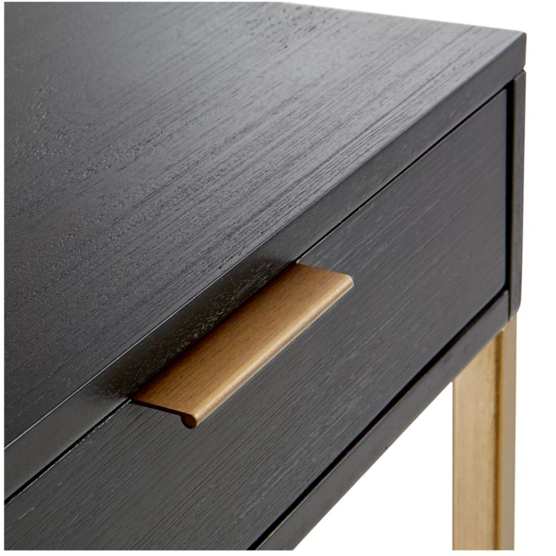 Oxford Black Small Storage Desk