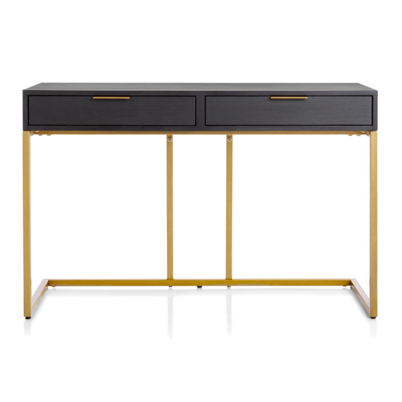 Oxford Black Small Storage Desk