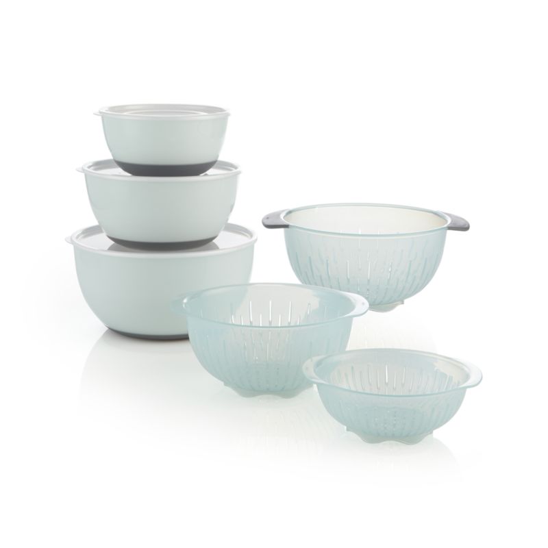 OXO 9-Piece Nesting Bowls, Colanders and Lids Set + Reviews | Crate ...