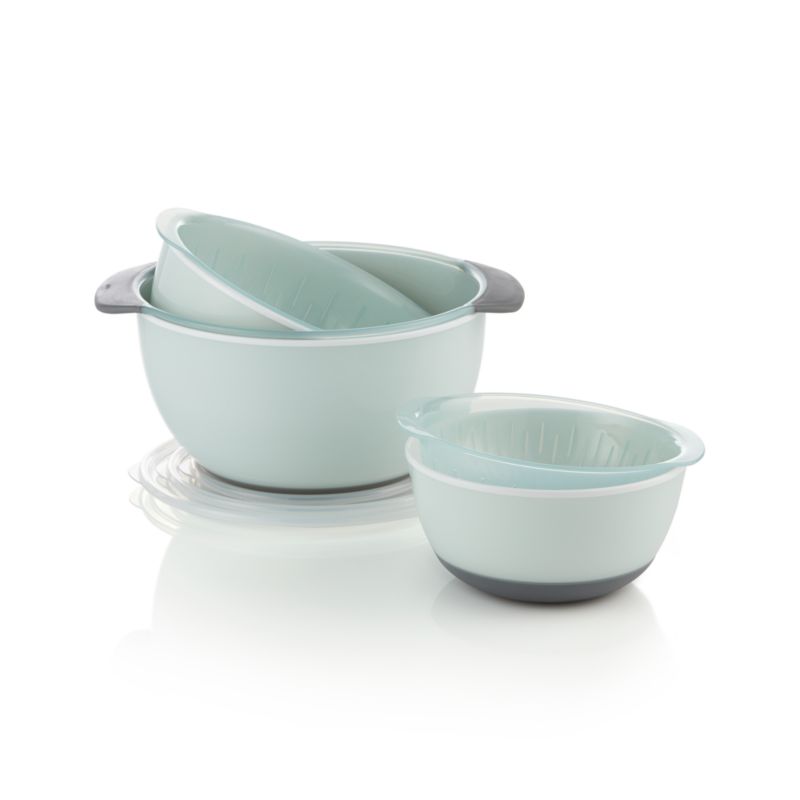 OXO Good Grips 9-Piece Nesting Bowls & Colanders Set - Sea Glass - Bed Bath  & Beyond - 39056488