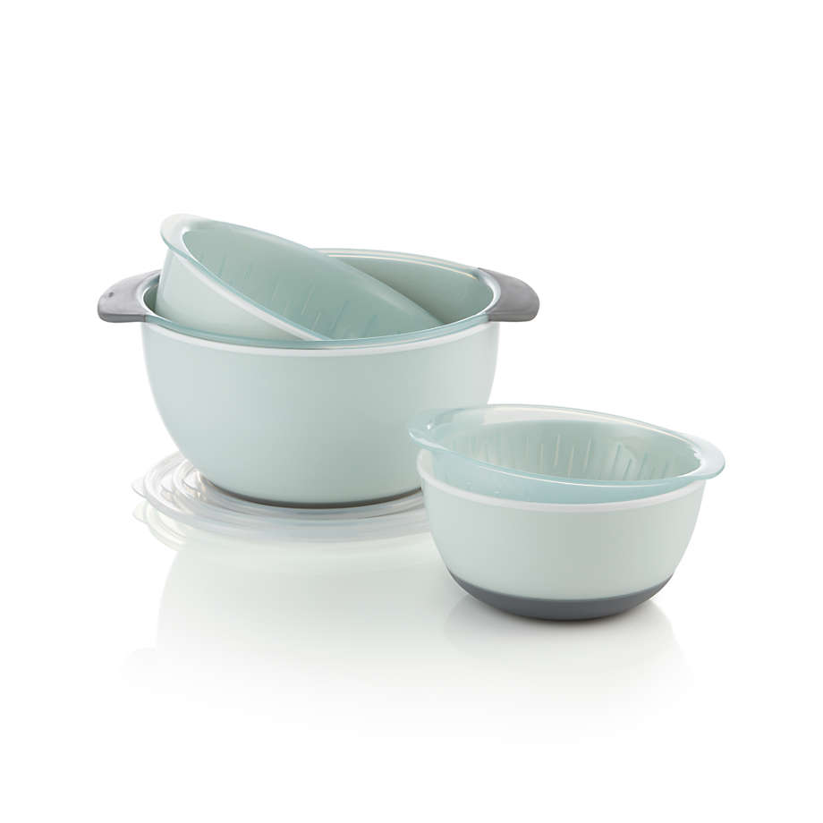 OXO 9-Piece Nesting Bowls, Colanders and Lids Set + Reviews, Crate &  Barrel