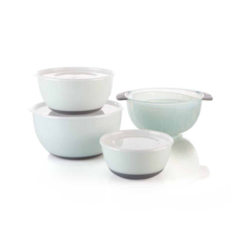 OXO 9-Piece Nesting Bowls, Colanders and Lids Set + Reviews | Crate ...