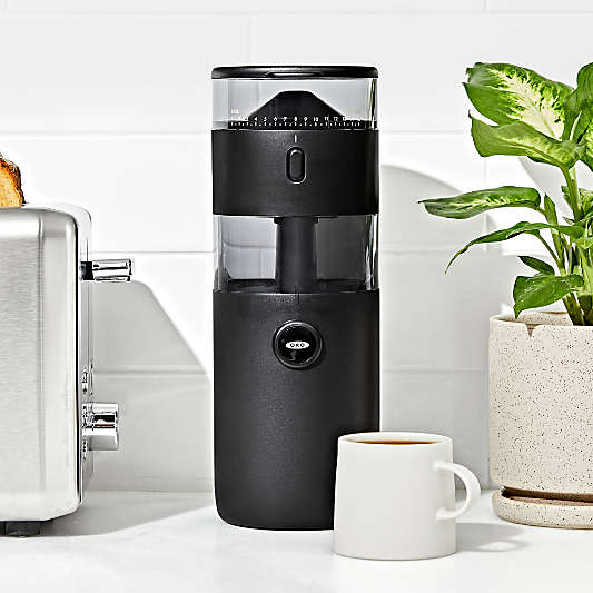 OXO Brew Compact Conical Burr Coffee Grinder in Matte Black