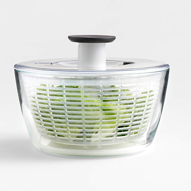OXO Stainless Steel Salad Spinner + Reviews Crate & Barrel