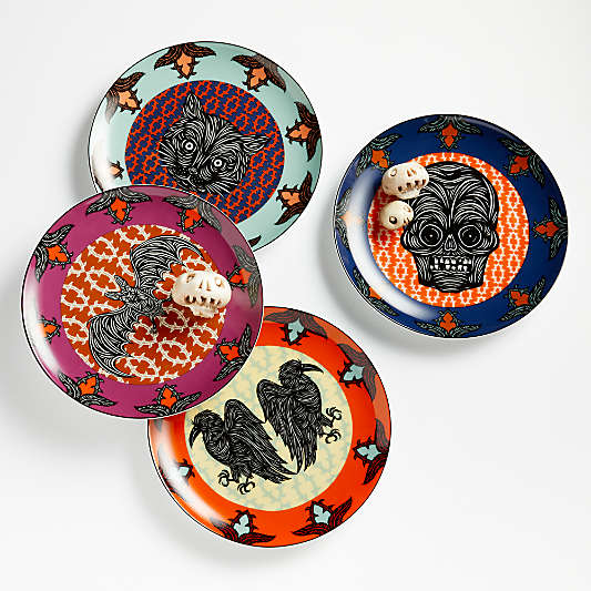 PATCH NYC Creepy Crawly Salad Plates, Set of 4