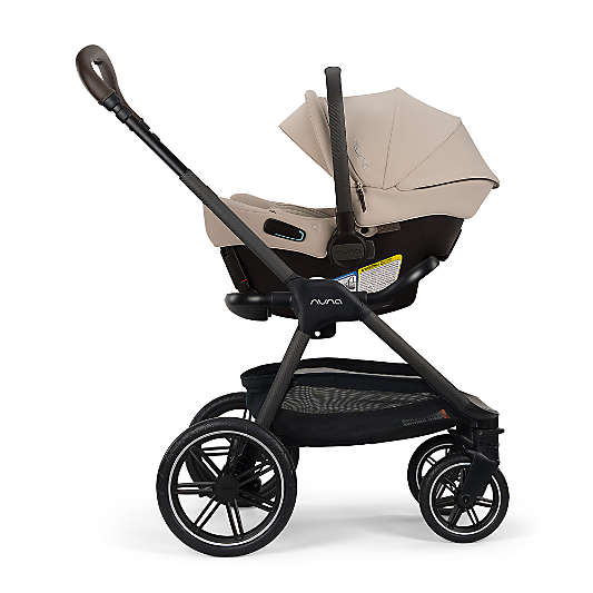 Nuna PIPA Urbn Biscotti Baseless Baby Car Seat + TRIV lx Next Stroller Travel System