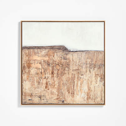 "Petra Falls" by Paul Meyer Framed Wall Art Print 40" x 40"