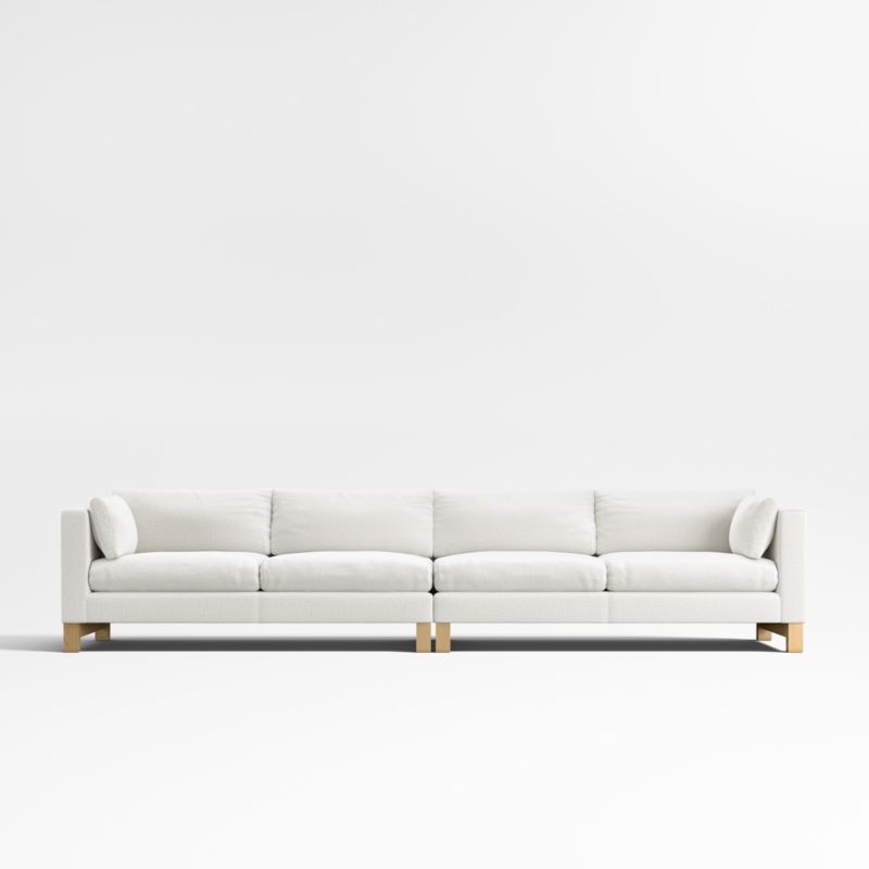 Pacific 2-Piece Sectional with Wood Legs
