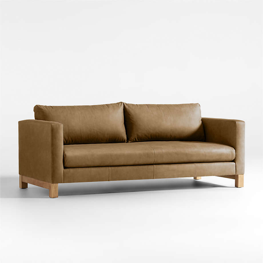 Leather settee online bench