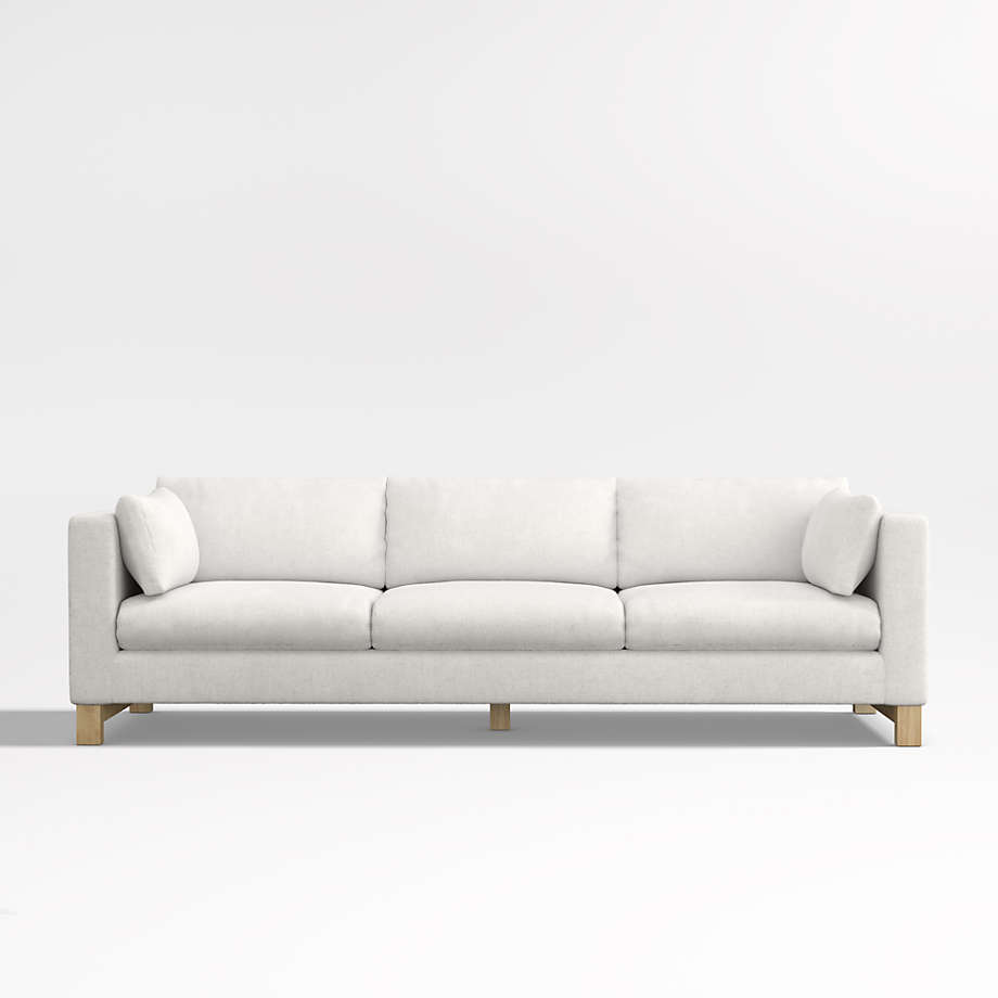 Pacific 103" DeepSeat Grande Sofa with Wood Legs Crate & Barrel