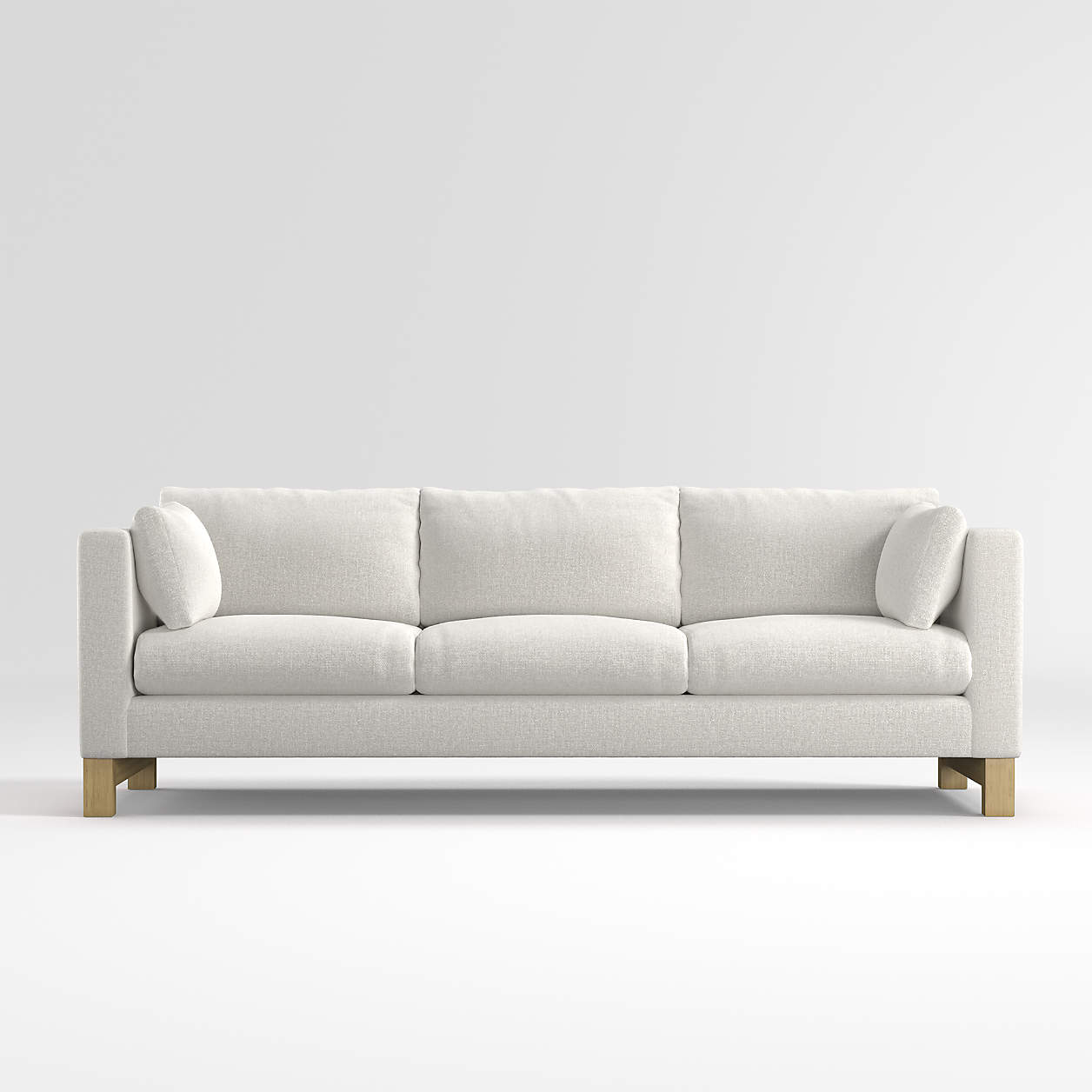 Pacific 3Seat Track Arm Grande Sofa with Wood Legs + Reviews Crate