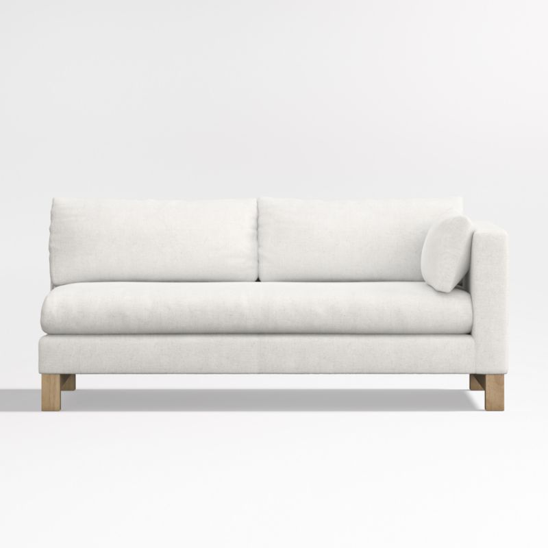 Viewing product image Pacific Bench Right Arm Sofa with Wood Legs - image 1 of 3
