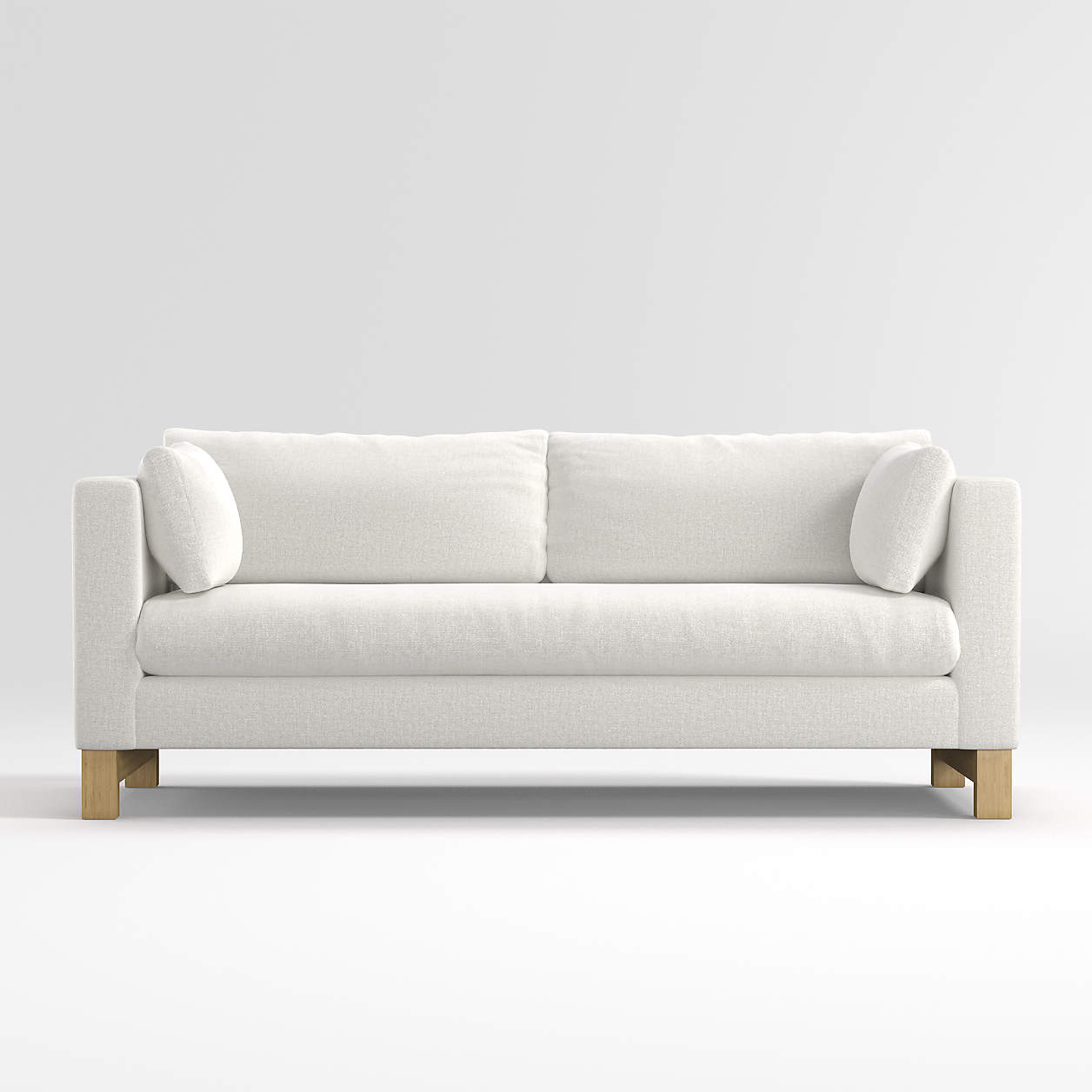 Pacific Track Arm Sofa with Wood Legs + Reviews Crate & Barrel
