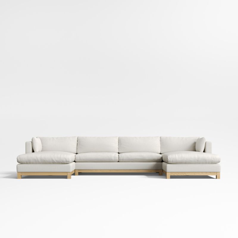 Pacific Wood 3-Piece U-Shaped Sectional Sofa - image 0 of 8