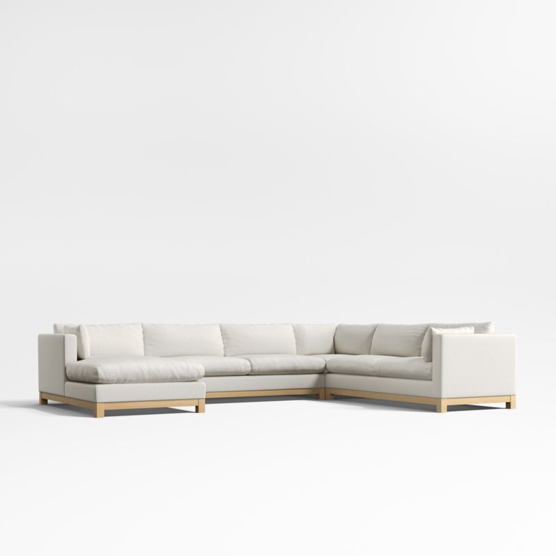 Pacific Wood 4-Piece L-Shaped Sectional Sofa - image 0 of 9