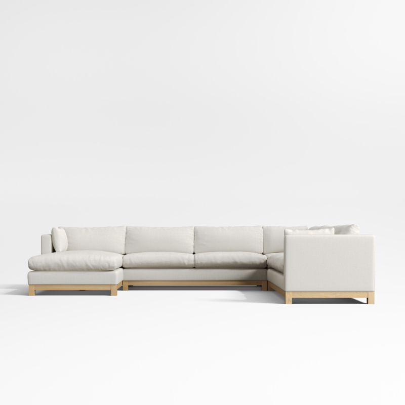 Pacific Wood 4-Piece L-Shaped Sectional Sofa - image 6 of 9