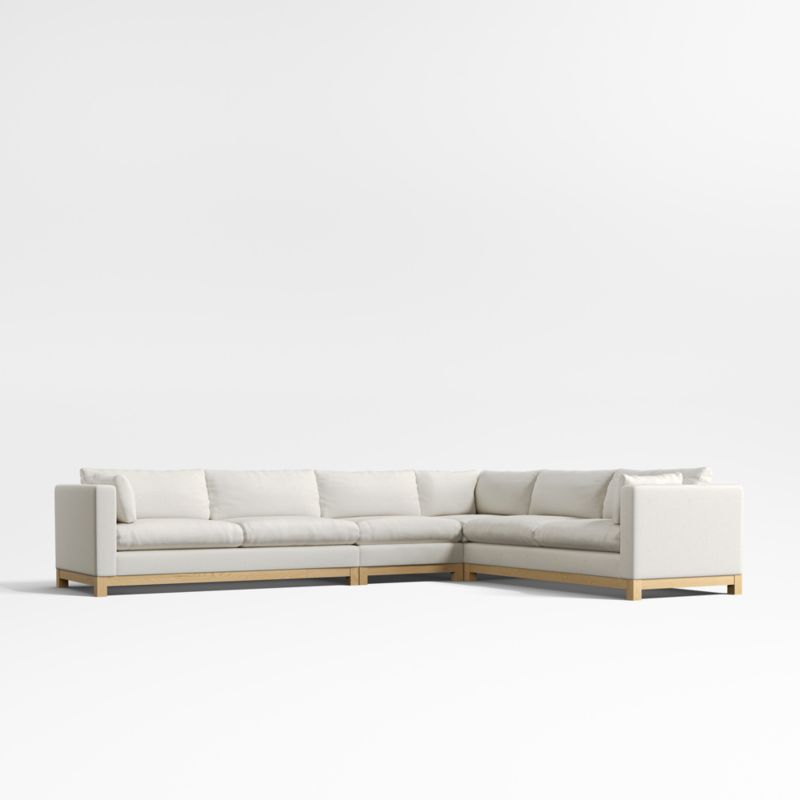 Pacific Wood 4-Piece L-Shaped Sectional Sofa - image 0 of 9