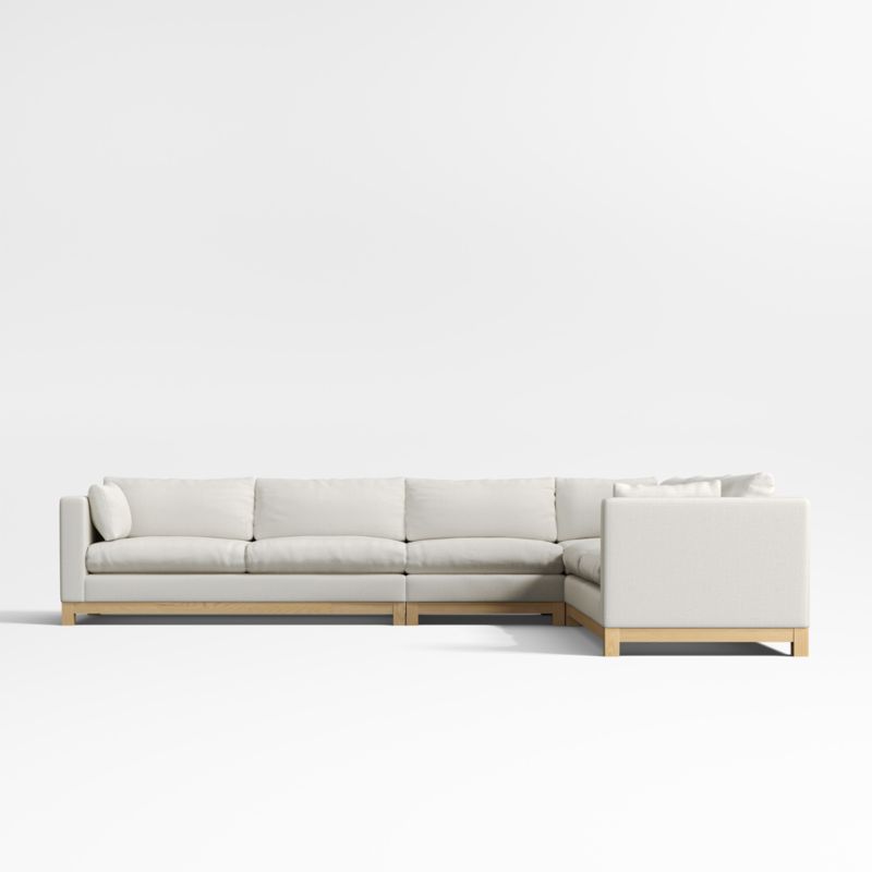 Pacific Wood 4-Piece L-Shaped Sectional Sofa - image 6 of 9