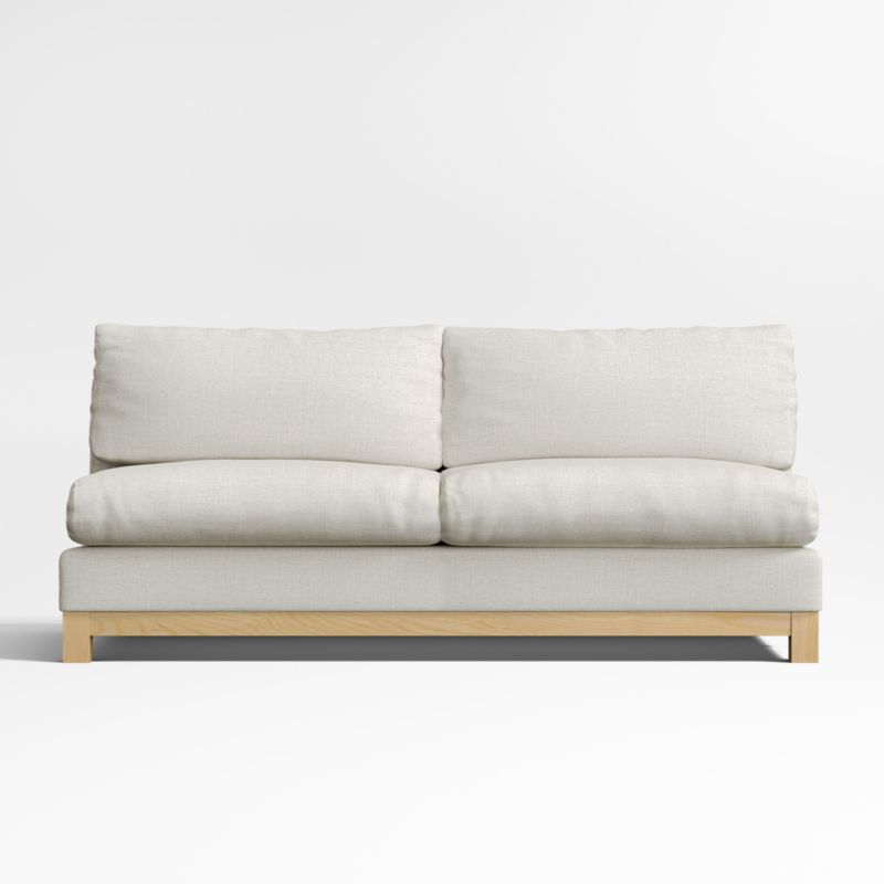 Pacific Wood Armless Sofa - image 0 of 3