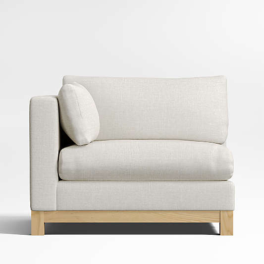 Pacific Wood Base Left-Arm Chair Sectional Piece