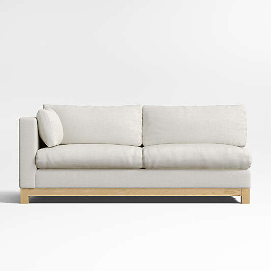 Pacific Wood Base Left-Arm Sofa Sectional Piece