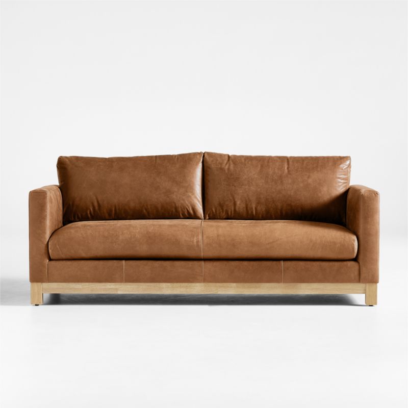 Pacific Wood Leather Bench Sofa