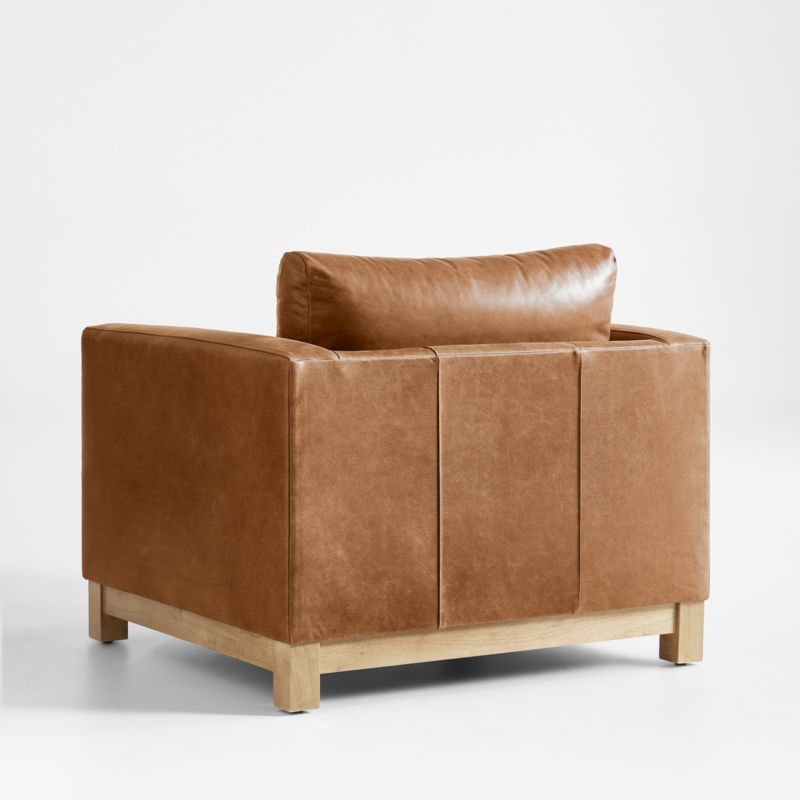 Pacific Wood Leather Chair - image 5 of 8