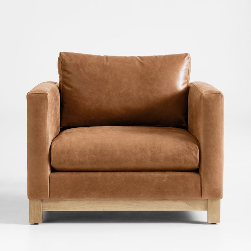 Pacific Wood Leather Chair - image 3 of 8