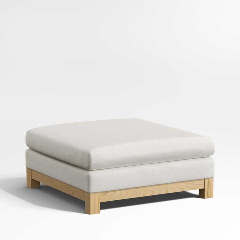 Pacific Wood Ottoman - image 5 of 6