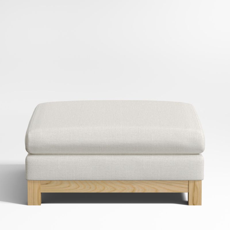 Pacific Wood Ottoman - image 0 of 6