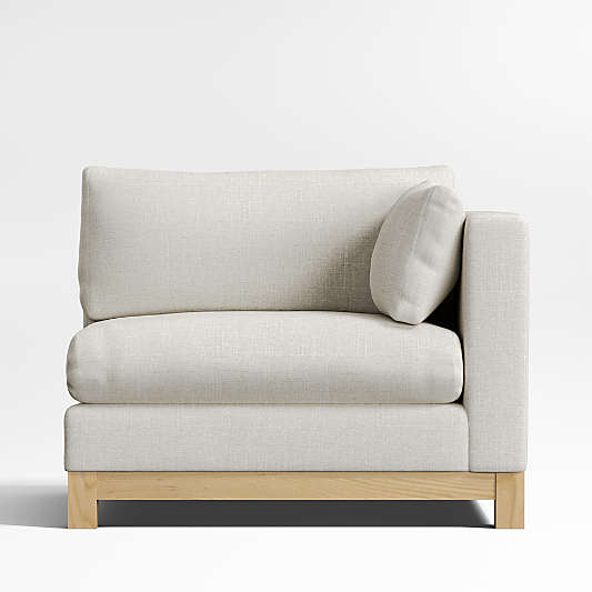 Pacific Wood Base Right-Arm Chair Sectional Piece