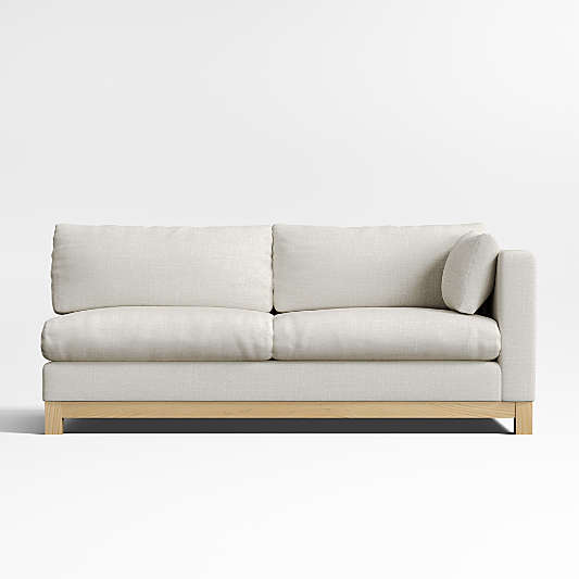 Pacific Wood Base Right-Arm Sofa Sectional Piece
