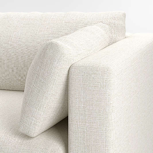 Pacific Wood Base Right-Arm Sofa Sectional Piece