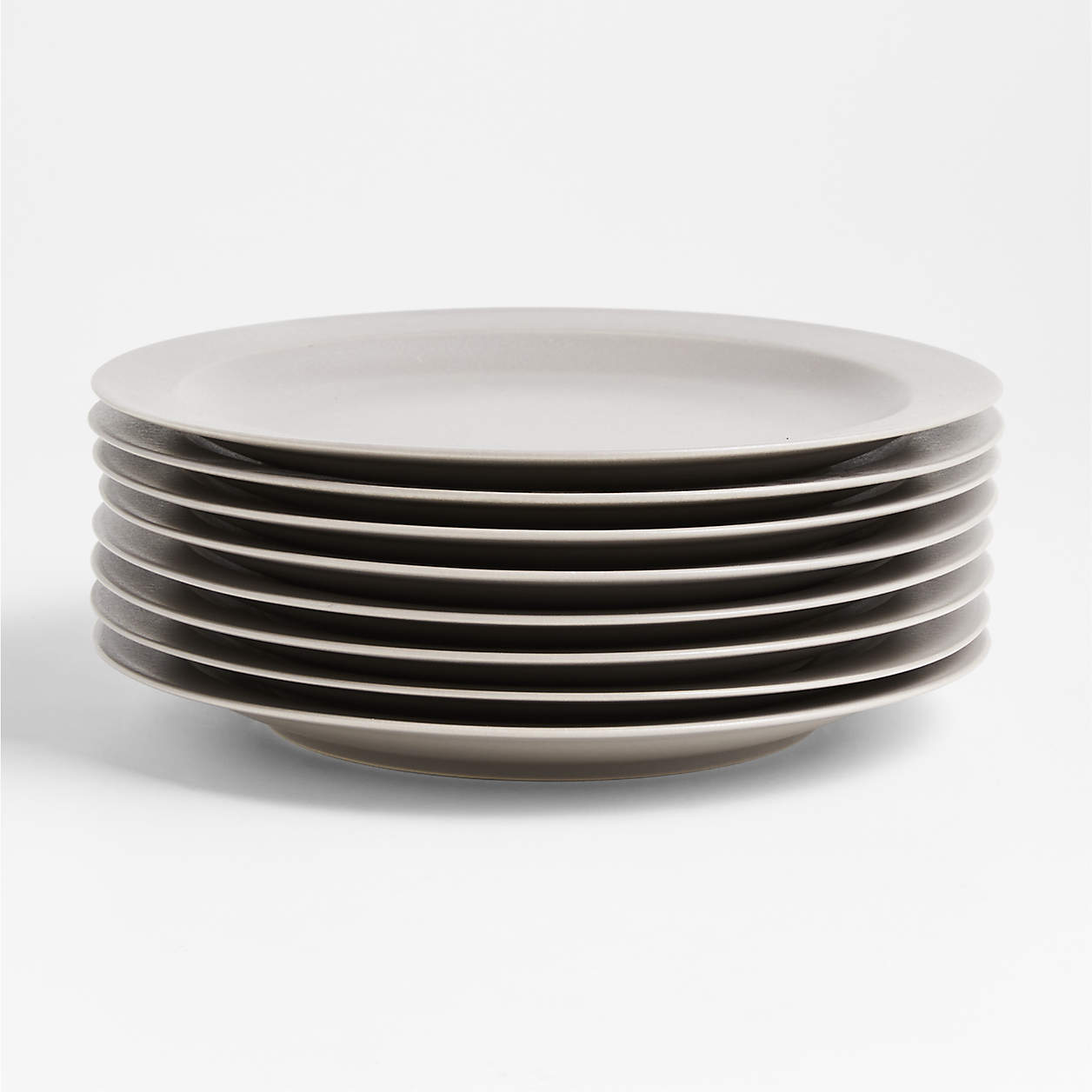 Paige Grey Dinner Plates, Set of 8 + Reviews Crate & Barrel