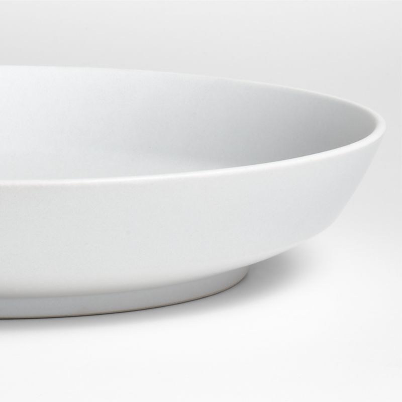 Paige White Low Bowl