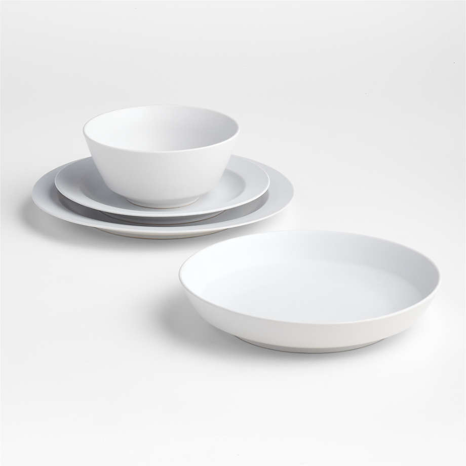 Crate and barrel 2024 white dinner plates