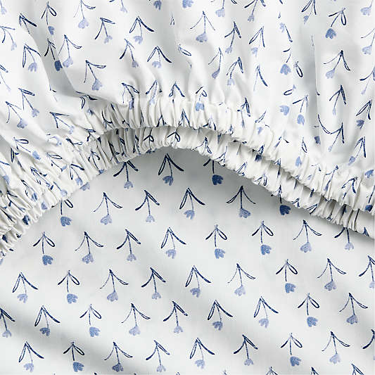 Painted Pasture 100% Organic Cotton Baby Crib Fitted Sheet