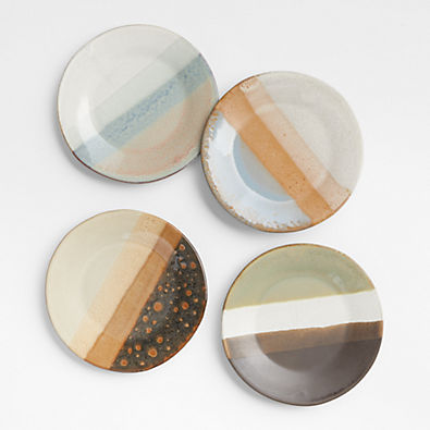 View Painterly Salad Plates, Set of 4 details