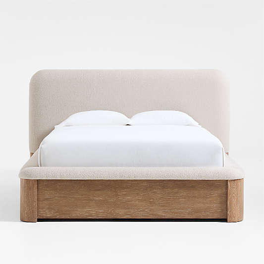 Palermo Wood & Upholstered 2-Drawer Storage Bed