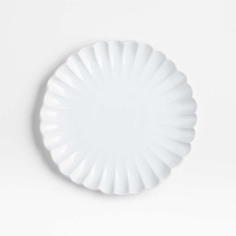 Palermo Scallop Stoneware Salad Plate + Reviews | Crate & Barrel