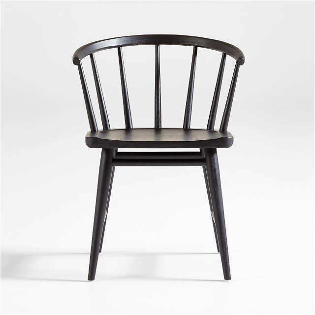 Pali Black Hardwood Dining Chair Reviews Crate Barrel